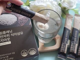 슬림플래닛 차전자피 식이섬유 이지아웃 — 4점을 준 리뷰어가 2021년 4월 올린 사용 사진