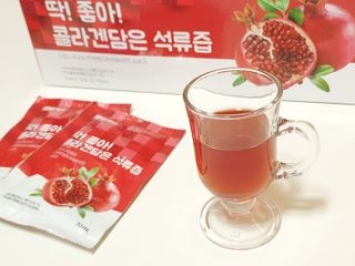 미쁨생활건강 콜라겐 담은 석류즙 70ml x 30포 — 4.5점을 준 리뷰어가 2021년 9월 올린 사용 사진