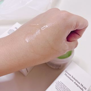 [녹산] 그린 솔루션 멀티 수분 앰플 + 그린 솔루션 멀티 수분크림 — 5점을 준 리뷰어가 2022년 11월 올린 사용 사진