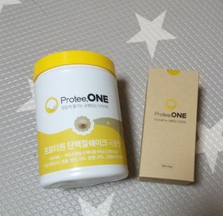 프로티원 단백질쉐이크 곡물맛 2주분 1통+보틀 — 5점을 준 리뷰어가 2021년 4월 올린 사용 사진