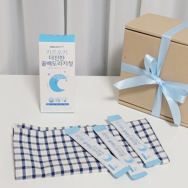 [이뮤니티플러스]우리아이 면역오키, 건강오키 _ 키즈오키 더진한꿀배도라지청 10포 1box 리뷰 사진