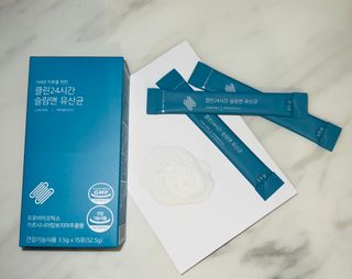 클린24시간 슬림앤유산균 1박스 (3.5g X 15포) — 5점을 준 리뷰어가 2022년 10월 올린 사용 사진