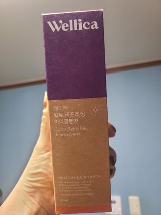 웰리카_V CARE 웰리카 락토 리프레싱 이너클렌저 — 5점을 준 리뷰어가 2021년 1월 올린 사용 사진