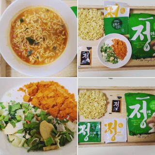 [풀무원] 자연은맛있다 정면, 백면, 홍면  세트 — 5점을 준 리뷰어가 2021년 4월 올린 사용 사진