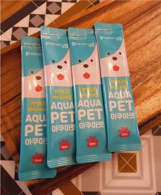 펫시랩 반려견용 액상 프리바이오틱스 아쿠아펫 — 5점을 준 리뷰어가 2021년 1월 올린 사용 사진