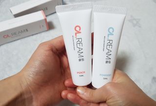 클림 9월 28일, 출시 손 세정의 번거로움을 없앤 핸드크림 — 5점을 준 리뷰어가 2020년 12월 올린 사용 사진