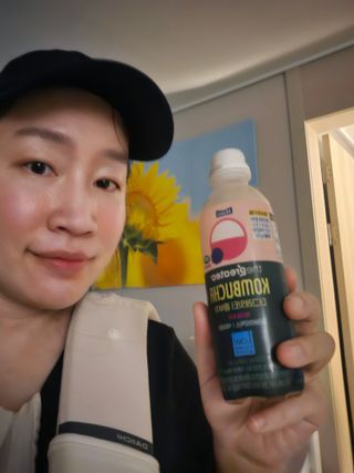 더그레잇티 콤부차 [매일유업] 더그레잇티 44kcal 콤부차 300ml *12개입 (오리지널 6개+베리리치 6개) — 5점을 준 리뷰어가 2023년 8월 올린 사용 사진