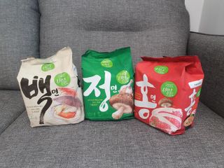 [풀무원] 자연은맛있다 정면, 백면, 홍면  세트 — 5점을 준 리뷰어가 2021년 4월 올린 사용 사진