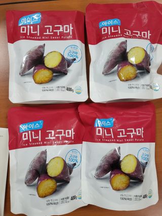 해뜨온 간편고소 아이스 미니고구마 400g x4개 — 4점을 준 리뷰어가 2021년 11월 올린 사용 사진