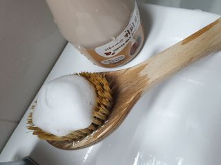 [과일나라] 피부가 마시는 커피우유 바디클렌저&바디로션 — 5점을 준 리뷰어가 2022년 3월 올린 사용 사진