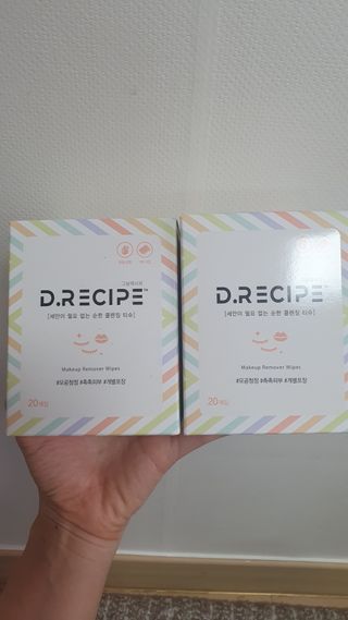 디레시피 세안이 필요없는 순한 클렌징 티슈 — 5점을 준 리뷰어가 2021년 1월 올린 사용 사진