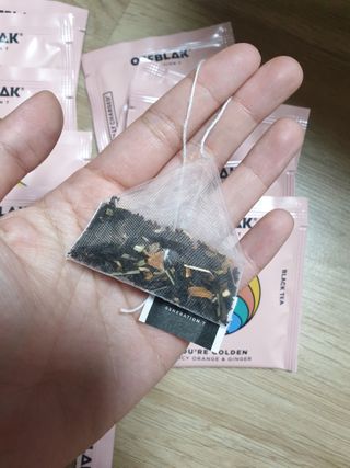 [오프블랙] 아침을 상큼하게 시작하는 에너지티! 유아골든 블렌딩홍차 12T — 5점을 준 리뷰어가 2022년 2월 올린 사용 사진