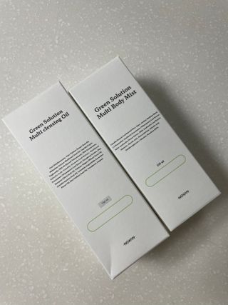 [녹산] 그린 솔루션 멀티 클렌징 오일 + 그린 솔루션 멀티 바디 미스트 — 5점을 준 리뷰어가 2022년 10월 올린 사용 사진