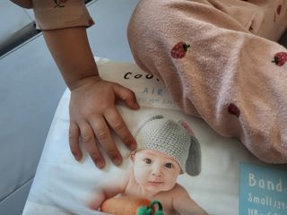 쿠잉 에어드라이  풀커버 밴드기저귀 (S/M/L) 1팩 — 4점을 준 리뷰어가 2023년 1월 올린 사용 사진