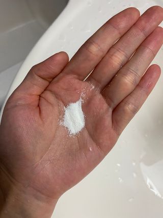바르셀 저분자피쉬콜라겐 클랜징 파우더 화이트닝 각질제거 필링 워시 젠 90g — 5점을 준 리뷰어가 2021년 11월 올린 사용 사진