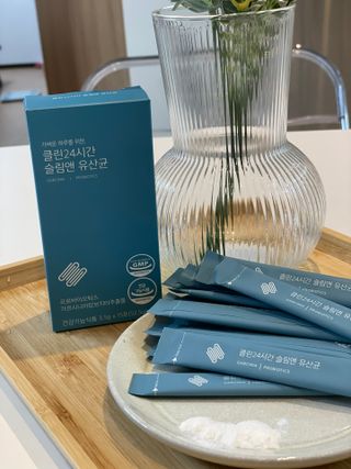 클린24시간 슬림앤유산균 1박스 (3.5g X 15포) — 5점을 준 리뷰어가 2022년 11월 올린 사용 사진