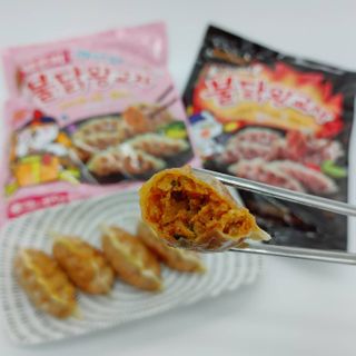 삼양냉동 [삼양] 얇은피불닭왕교자+얇은피까르보불닭왕교자 총4팩 — 3점을 준 리뷰어가 2021년 2월 올린 사용 사진