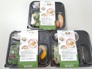 참살이도시락 작심삼일 샐러드도시락 3개 맛보기 새벽배송 또는 택배배송 — 5점을 준 리뷰어가 2021년 8월 올린 사용 사진