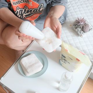 디어엘로디 오가닉 무표백 건티슈 — 5점을 준 리뷰어가 2022년 8월 올린 사용 사진