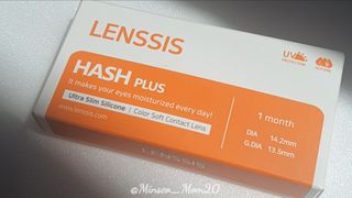 렌시스 LENSSIS [ 렌시스 ] 홍채 최적의 맑은 브라운 ＃해쉬브라운 1개월용 ｜ 2직경 중 택1 ｜ — 5점을 준 리뷰어가 2021년 6월 올린 사용 사진