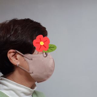 애니가드 셋업메베마스크 (대형 4컬러 + 중형 4컬러) — 5점을 준 리뷰어가 2022년 4월 올린 사용 사진