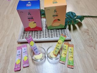 비타앤C 레몬맛, 망고맛 — 5점을 준 리뷰어가 2021년 4월 올린 사용 사진