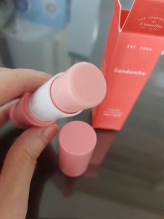 스킨큐어 산다화 카멜리아 안티 링클 멀티밤 — 5점을 준 리뷰어가 2022년 10월 올린 사용 사진