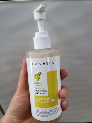랑벨 내츄럴 딥 포어 클렌저 210ml (저자극 약산성 천연 클렌징 젤) — 5점을 준 리뷰어가 2022년 4월 올린 사용 사진