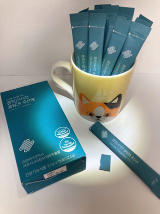 클린24시간 슬림앤유산균 1박스 (3.5g X 15포) — 3.5점을 준 리뷰어가 2022년 8월 올린 사용 사진