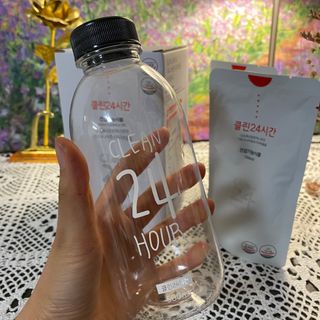클린24시간 1BOX(5포) + 전용보틀(500ml) — 4.5점을 준 리뷰어가 2022년 8월 올린 사용 사진