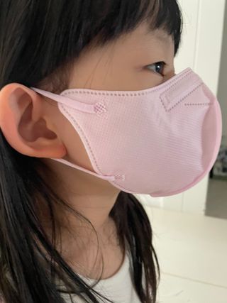 애니가드키즈 새부리형  소형L 5컬러 각 10매입 [크리미베이지, 코튼핑크, 블루레이크, 페일로즈, 민트그린] — 5점을 준 리뷰어가 2022년 2월 올린 사용 사진