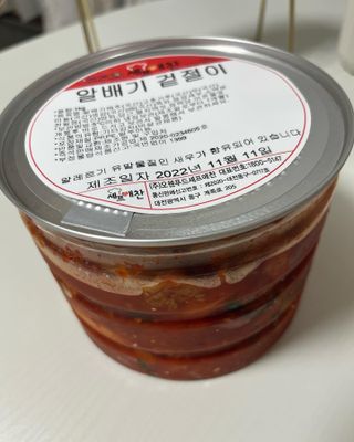셰프애찬 알배기 겉절이 김치 1kg — 5점을 준 리뷰어가 2022년 11월 올린 사용 사진