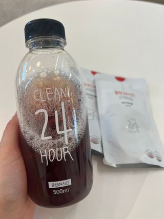 클린24시간 1BOX(5포) + 전용보틀(500ml) — 5점을 준 리뷰어가 2023년 5월 올린 사용 사진