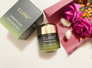 김정문알로에 큐어 큐어 인텐시브 알로에 배리어 릴리프 크림 — 5점을 준 리뷰어가 2021년 2월 올린 사용 사진
