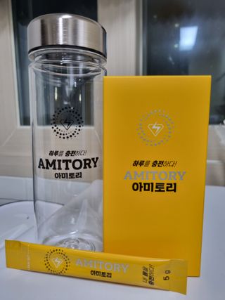 주식회사 씨크릿비에프랩 마시는 아미노산 아미토리 열대과일맛 14포 [1포, 5g / 보틀증정] — 5점을 준 리뷰어가 2023년 2월 올린 사용 사진