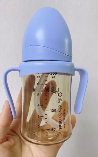 유비맘 샘방지 PPSU 빨대컵_컬러 랜덤 발송 — 5점을 준 리뷰어가 2020년 12월 올린 사용 사진