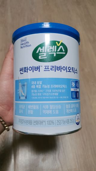 셀렉스 썬화이버 프리바이오틱스 — 5점을 준 리뷰어가 2021년 12월 올린 사용 사진