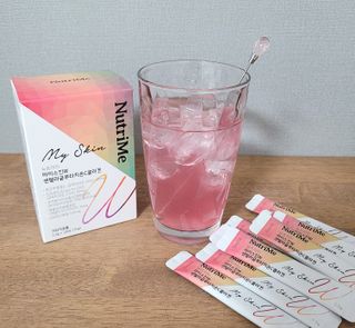 뉴트리미 마이스킨W 센텔라글루타치온C콜라겐 28포 — 5점을 준 리뷰어가 2023년 2월 올린 사용 사진
