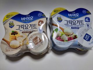 매일바이오 그릭요거트 오리지널 플레인 4개, 로스터리 커피믹스 4개 — 5점을 준 리뷰어가 2021년 12월 올린 사용 사진