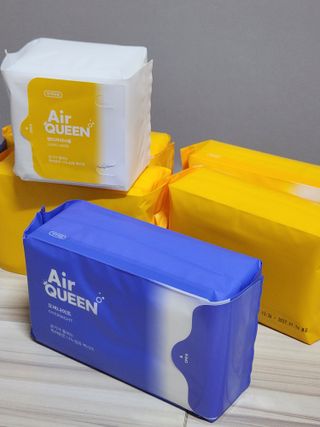 에어퀸 뉴브레스 유기농 생리대 4종 (팬티라이너 20P + 중형 10P + 대형 10P + 오버나이트 8P)_체험단 — 5점을 준 리뷰어가 2024년 6월 올린 사용 사진