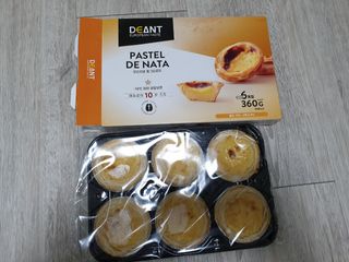 디앙뜨 포르투갈 에그타르트 오리지널 맛+패션후르츠 맛 중 택1 — 5점을 준 리뷰어가 2021년 7월 올린 사용 사진