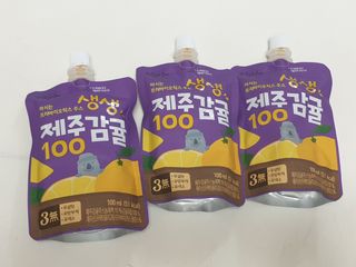 탐라원 건강 어린이 주스, 생생한 주스 3종 - 유기 감귤 주스, 당근과 사과 주스, 감귤 주스 — 5점을 준 리뷰어가 2021년 10월 올린 사용 사진
