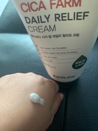 팜스테이  시카팜 데일리 릴리프 크림 — 5점을 준 리뷰어가 2022년 10월 올린 사용 사진