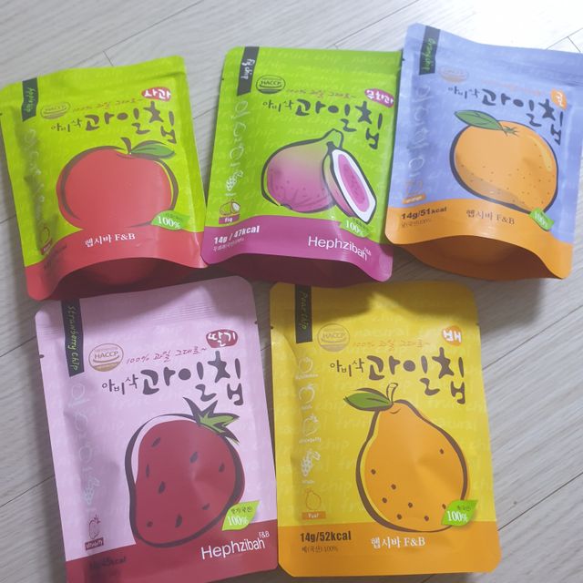 아비삭과일칩 5종 /딸기,사과,배,귤,무화과 5종 리뷰 사진