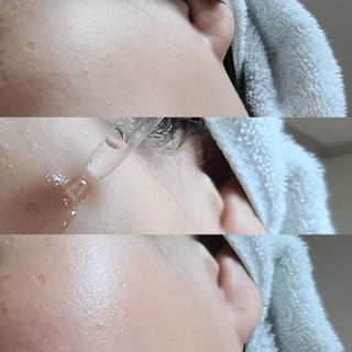 키노닉스 3종 세트 [펀더멘탈앰플 + 로지톤업선밀크 + 블루밍세럼인미스트] — 5점을 준 리뷰어가 2022년 3월 올린 사용 사진