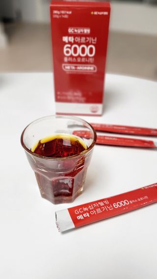 메타아르기닌 GC녹십자웰빙 메타 아르기닌 6000 플러스 오르니틴 — 5점을 준 리뷰어가 2022년 6월 올린 사용 사진