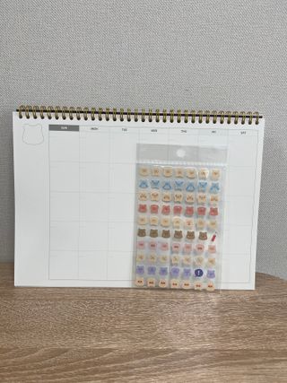 리훈 곰부 체크리스트+ 곰부 리무버블스티커 1장 — 5점을 준 리뷰어가 2021년 4월 올린 사용 사진
