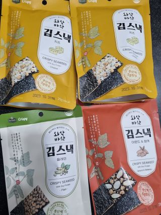 더빈트 와삭바삭 김스낵 — 5점을 준 리뷰어가 2023년 2월 올린 사용 사진