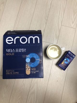 이롬 erom 닥터스 프로틴 골드 — 5점을 준 리뷰어가 2021년 4월 올린 사용 사진