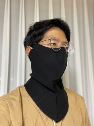 [AVAVE] 어베이브 올인원히트 스포츠 골프 방한 넥워머 마스크 — 5점을 준 리뷰어가 2024년 1월 올린 사용 사진